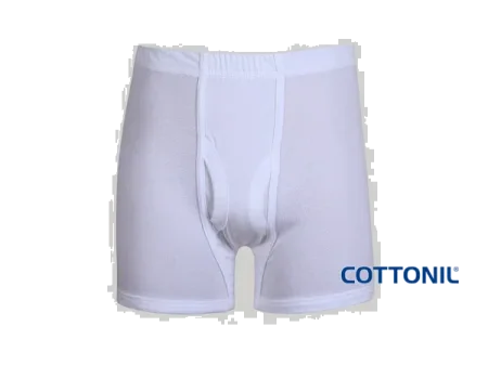 شورت ممشط أبيض 100% قطن